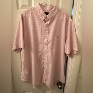 XXL Men’s Pink Gingham Ralph Lauren Button Down